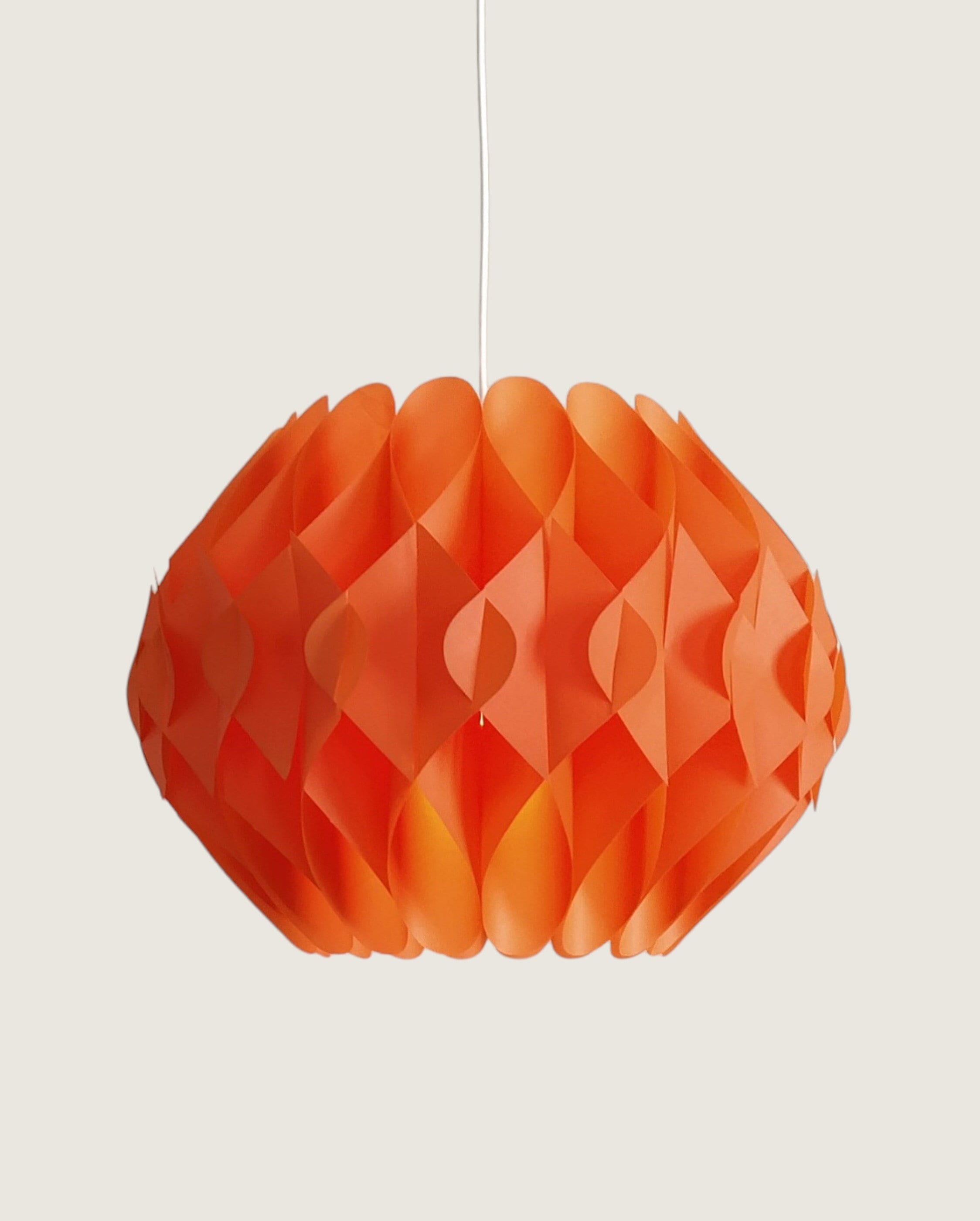 suspension xxl "papillon orange, art. par zicoli, italie, années 60