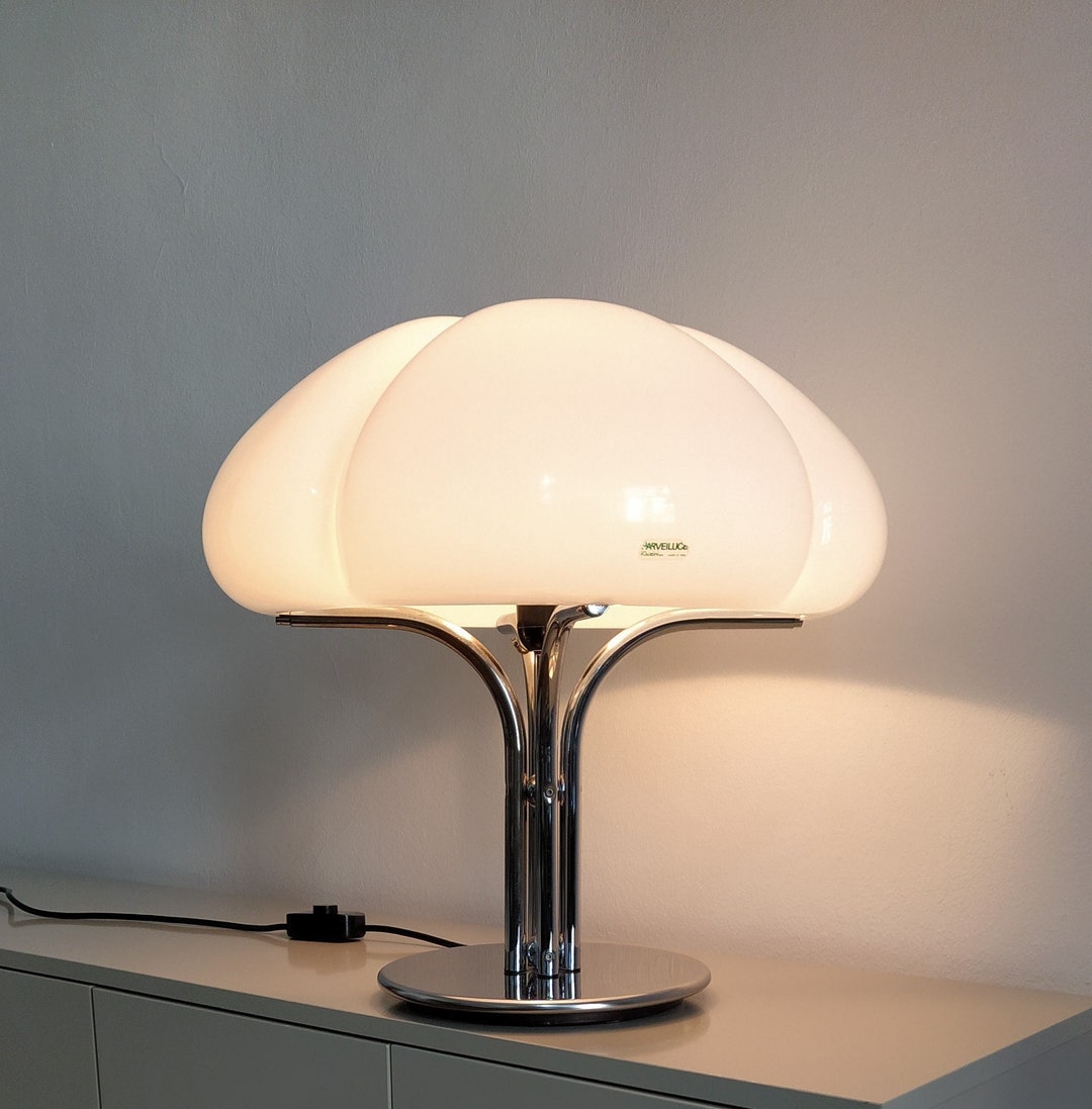 Original Guzzini 'quadrifoglio' Table Lamp by Gae Etsy