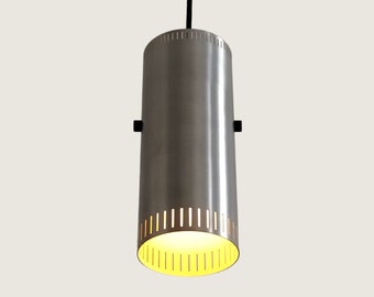 Jo Hammerborg &#39;Cylinder&#39; Aluminum Pendant Light, prod. by Fog & Mørup, Denmark 1960s