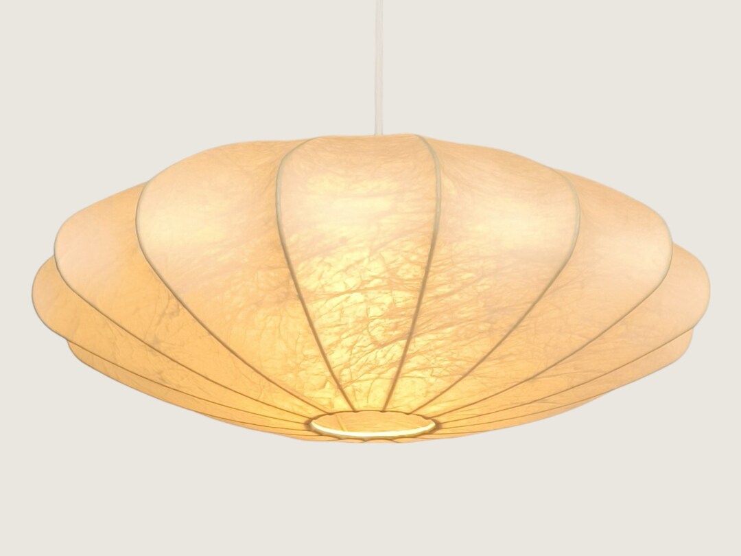 Mid-century Modern Ellipsoid Cocoon Pendant Light, Prod. by Goldkant ...