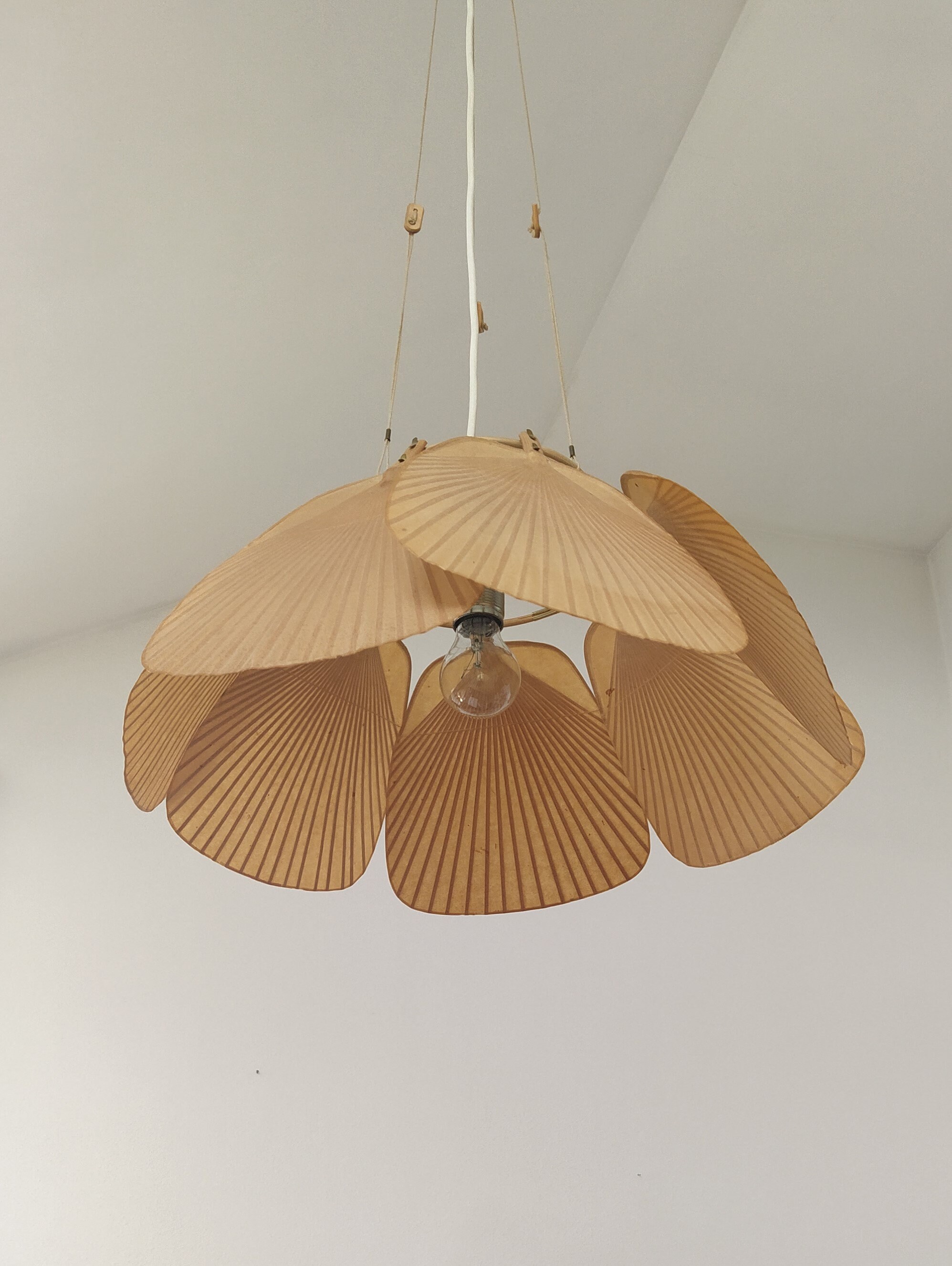 Ingo Maurer 'uchiwa' 7-fan Hanging Lamp 