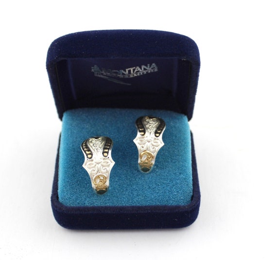 Montana Silversmith Half Hoop Vintage Earrings