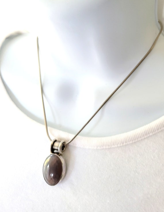 Vintage Purple Moonstone Necklace - image 3