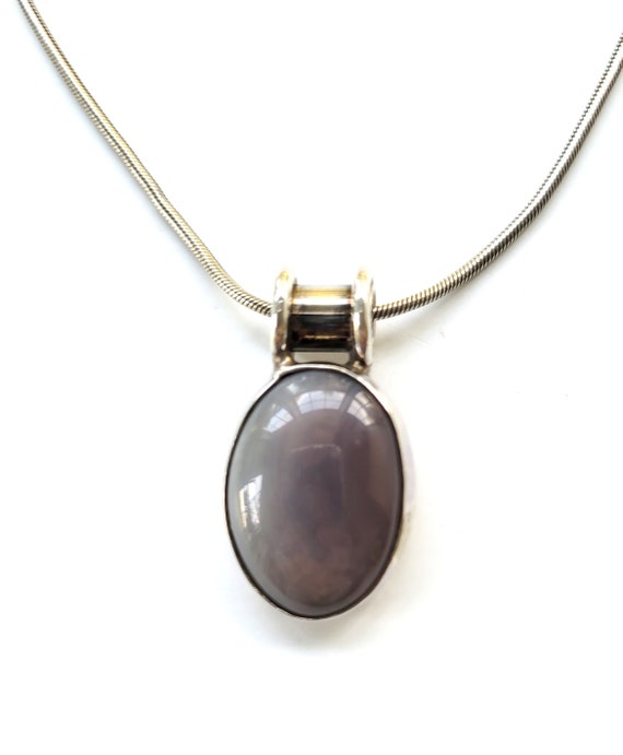 Vintage Purple Moonstone Necklace - image 5