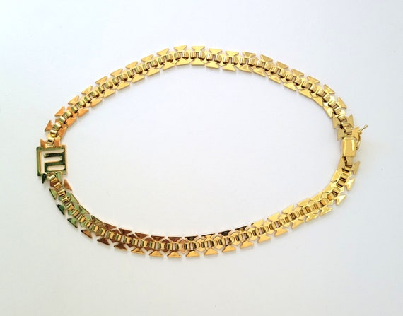 Classy 15" Gold Tone Necklace - image 8