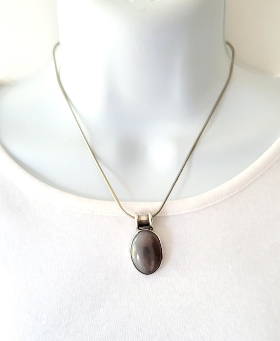 Vintage Purple Moonstone Necklace - image 1