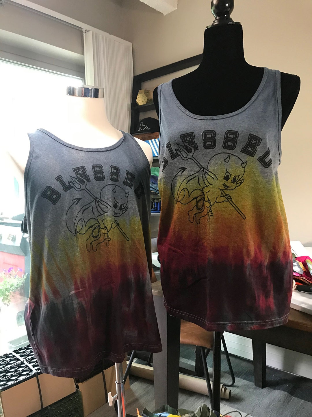 Blessed Lil' Devil Tank Top Etsy.de