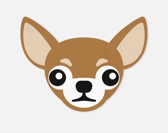 Chihuahua Face SVG, Cricut Cut File (Digital Download)