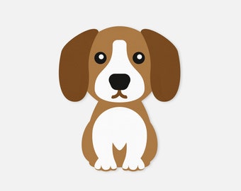 Beagle SVG, Dog Cut File for Cricut, Silhouette (Digital Download)