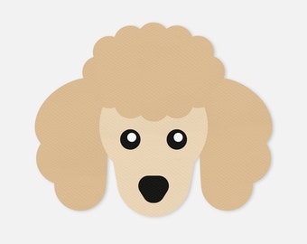 Poodle Face SVG, Cricut Cut File (Digital Download)