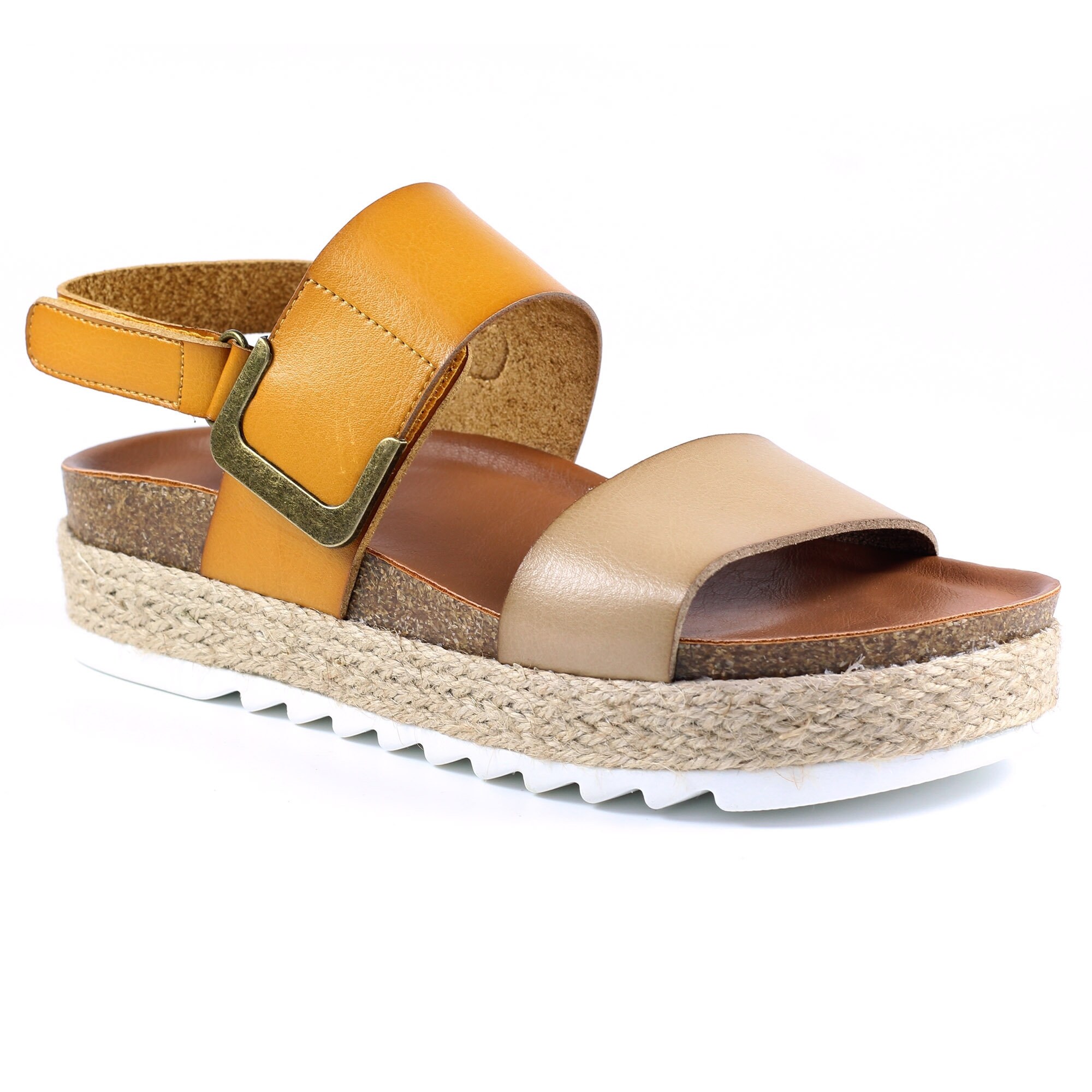 Mustard platform online sandals