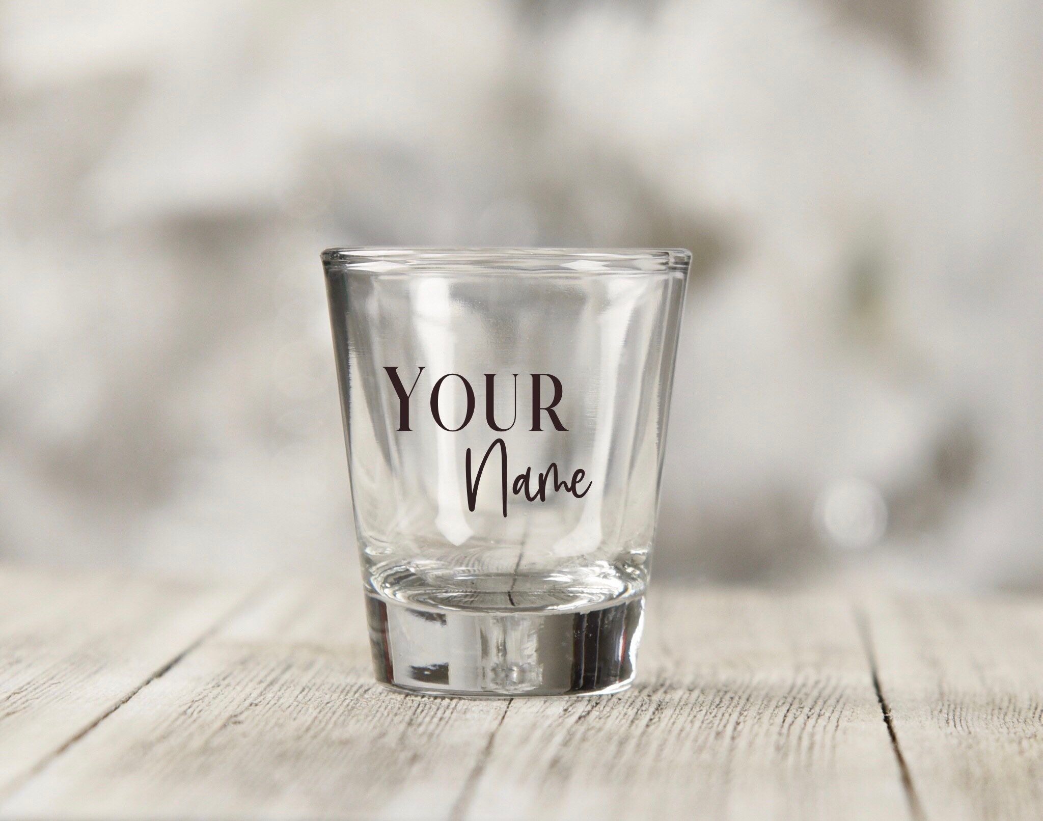 Personalized shot glass Wedding Gift Bridal Gift Name Etsy