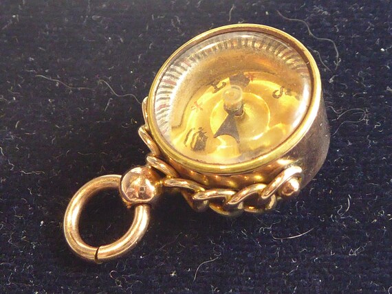 Fine 9ct Solid Gold Horse & Compass Dated 1897 Es… - image 7