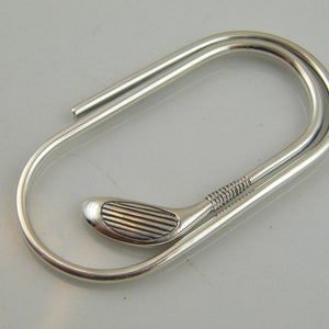 Solid Silver Golf Club Geldklammer