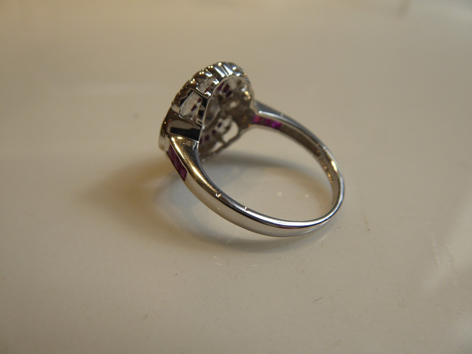 Silver Art Deco Design Ring - Etsy UK