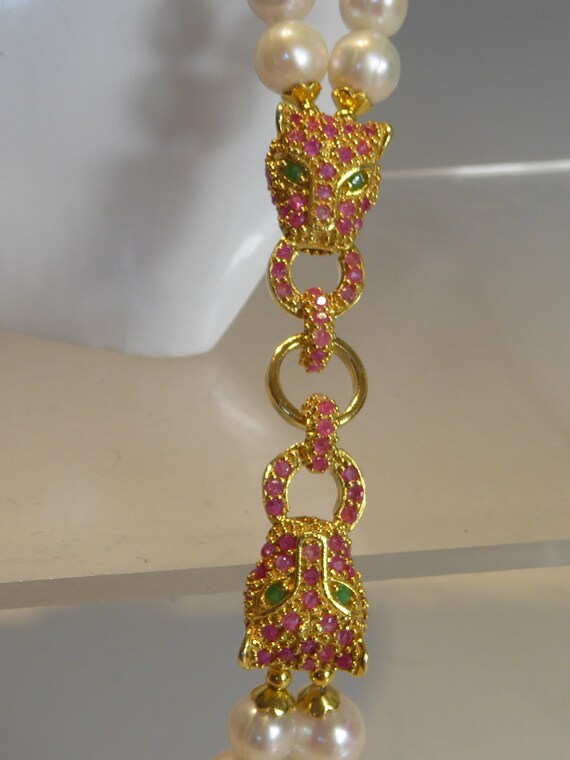 Fine Solid Silver & Gold Plated Real Ruby ,Emeral… - image 10