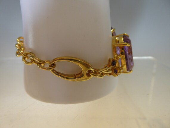 Impressive Fine Solid Silver & Gold Plated Large … - image 9