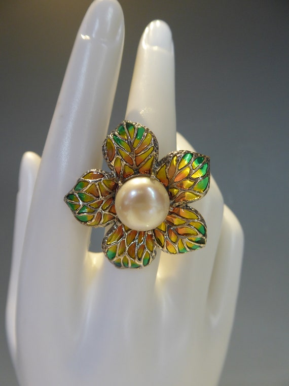 Old Mine Diamond Enamel Pansy Flower Ring Antique Victorian 14 Karat Gold |  eBay