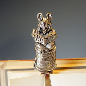 Solid silver Beatrix Potter The Tailor Mouse Bookmark