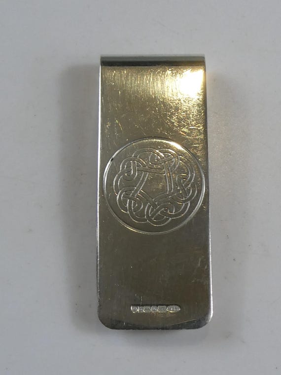 Fine Solid Silver Celtic money Clip - image 3