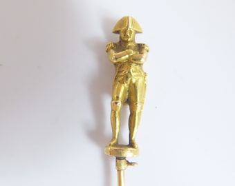 Fine 18ct Gold Napoleon Gold Stick Pin