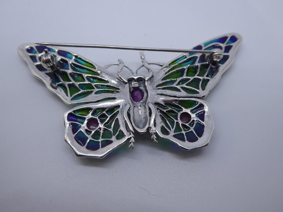 SUPERBE PENDENTIF ANCIEN papillon en argent massif et rubis EUR 9,00 - FR