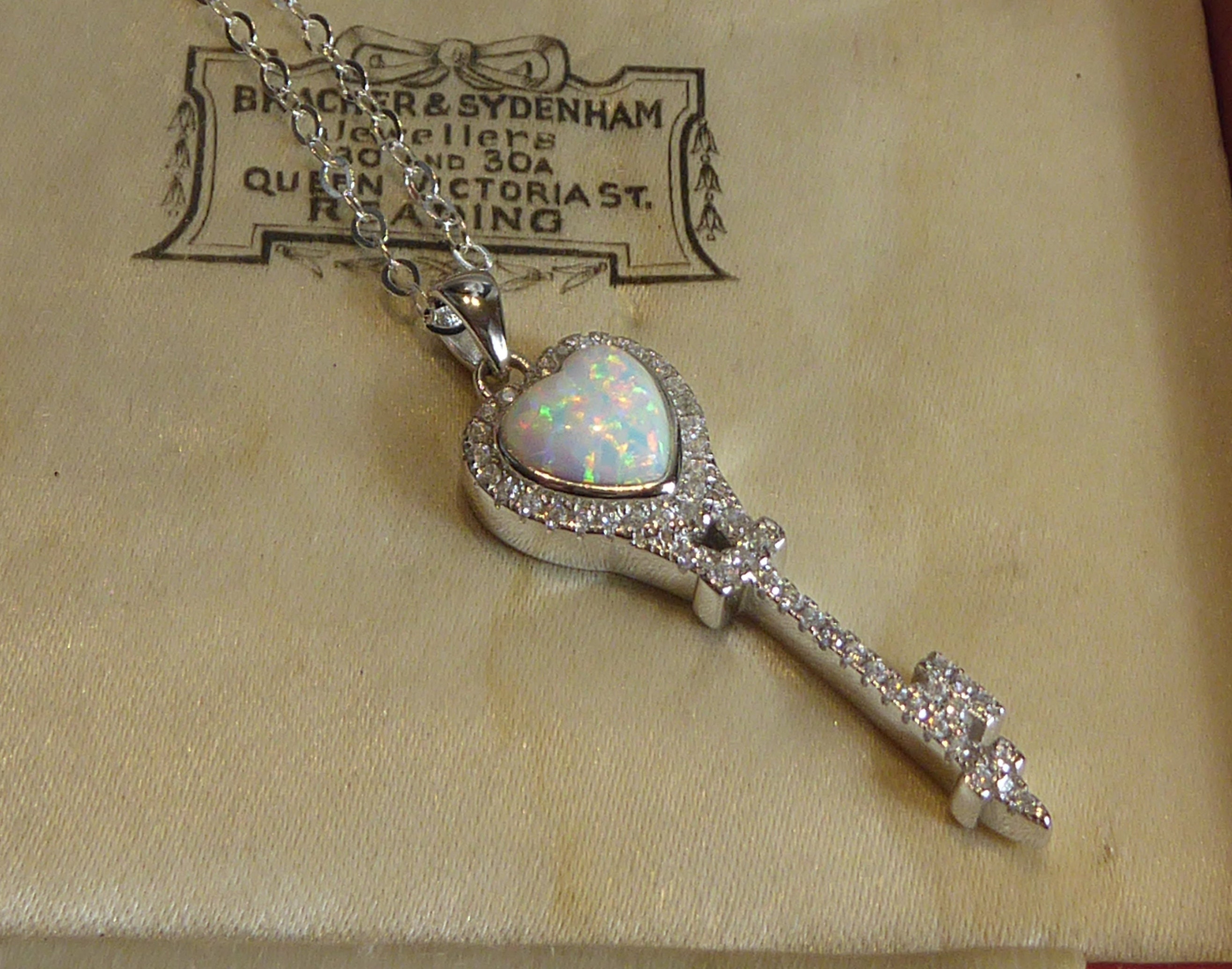 Opal key shop necklace