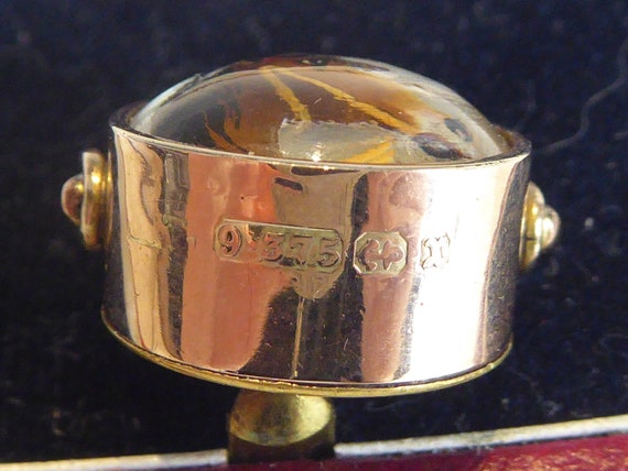 Fine 9ct Solid Gold Horse & Compass Dated 1897 Es… - image 6