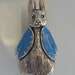 Fine Solid Silver & Enamelled Peter Rabbit Beatrix Potter Brooch ...