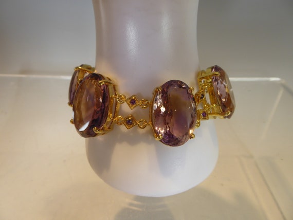 Impressive Fine Solid Silver & Gold Plated Large … - image 8