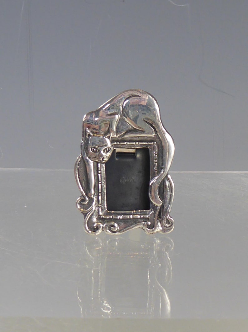 Mini Cat Picture Frame Silver Miniature Cat Picture Frame - Etsy