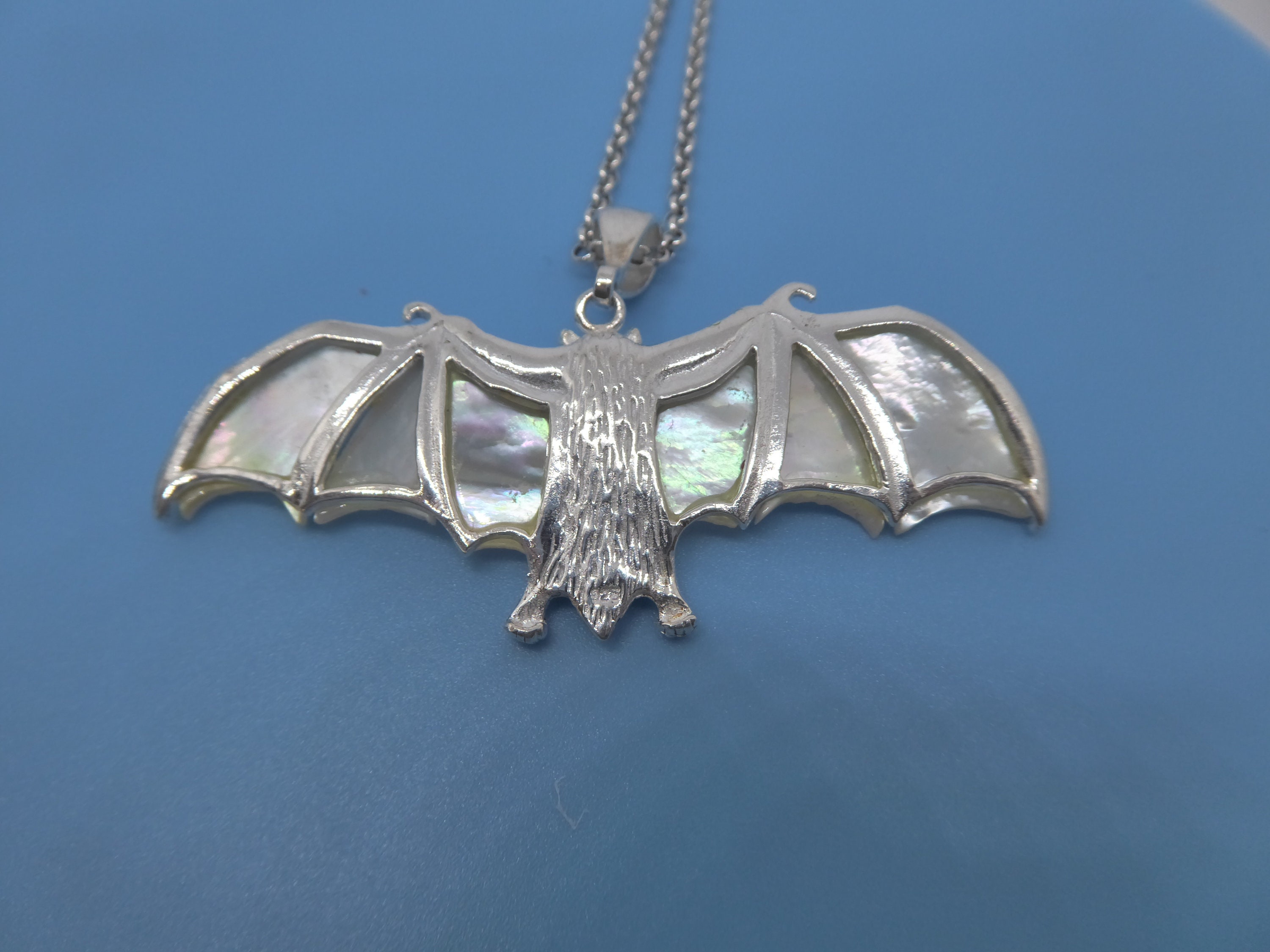 Sterling Silver Bat Charm Necklace – Cloverleaf Jewelry