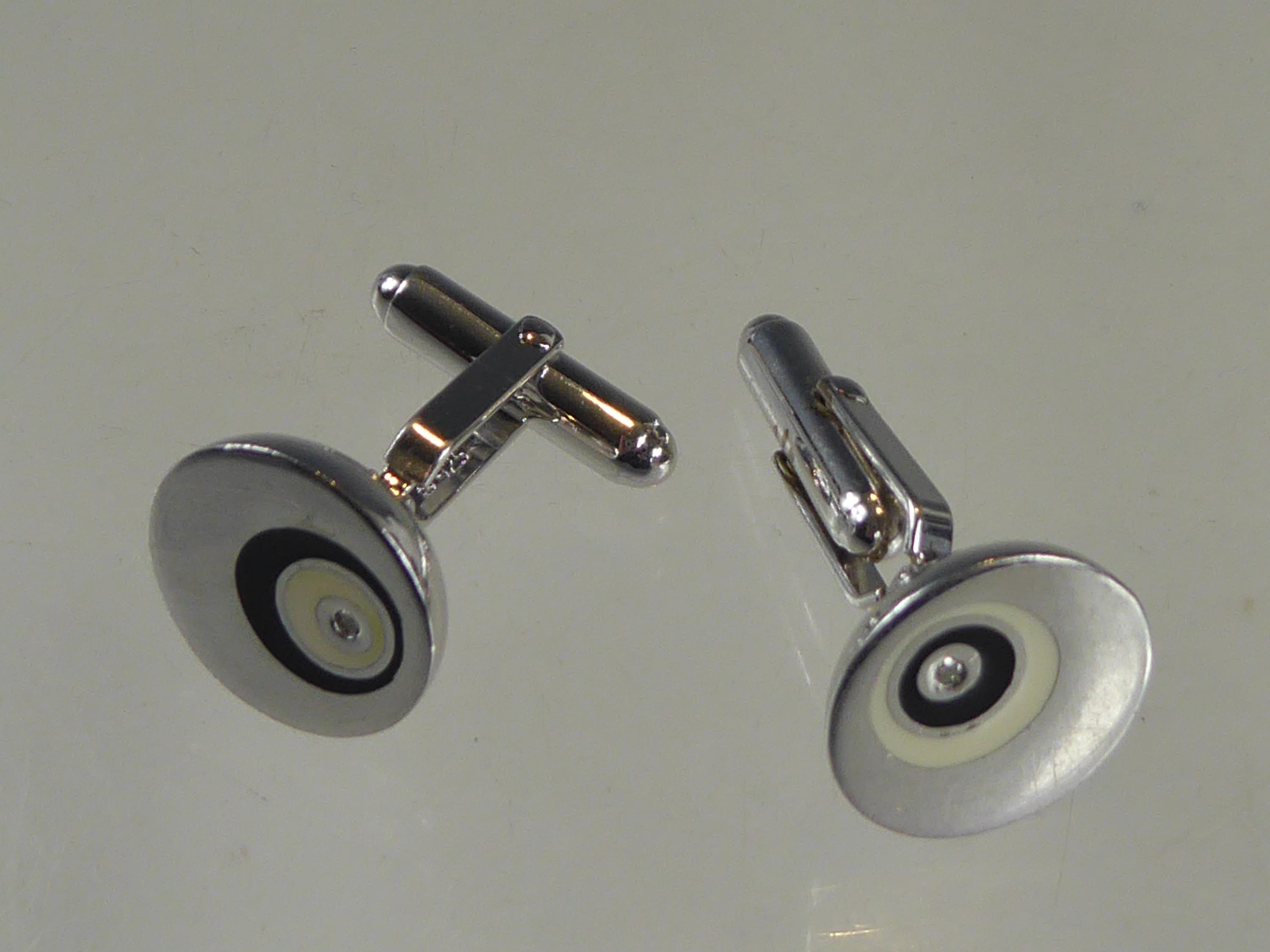 Boutons De Manchette Homme En Argent – Diamant Ancien 1,45 Ctw, Vintage, Fait Main En Inde
