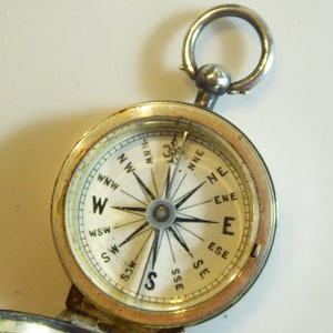 Fine Antique Dated 1867 Asprey Silver Travelling Compass image 7