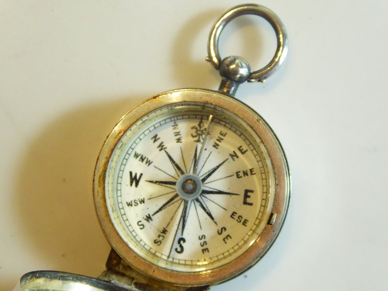 Fine Antique Dated 1867 Asprey Silver Travelling Compass image 7
