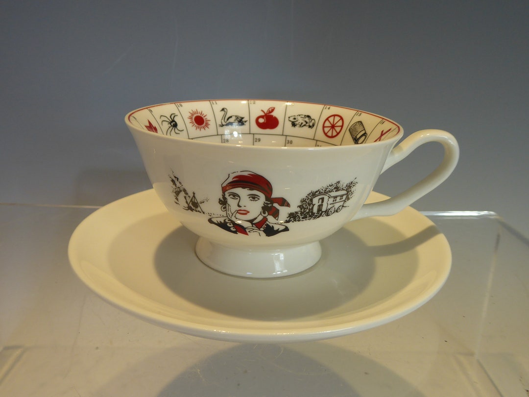 Old Romany Fortune Telling Tea Cup Etsy