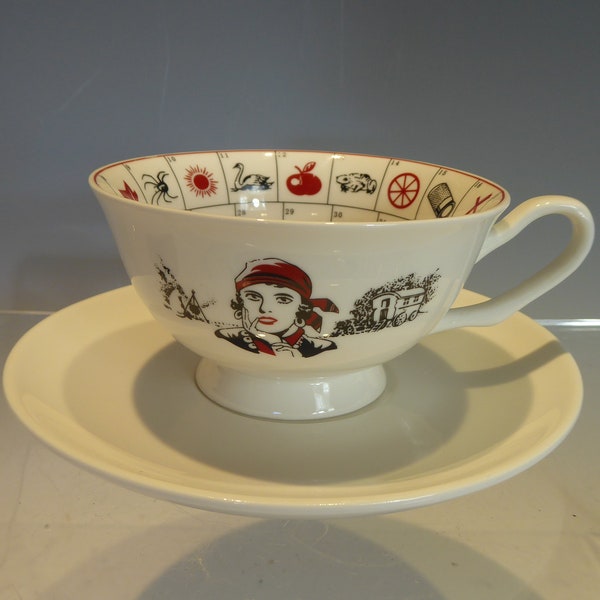 Old Romany Fortune telling tea cup