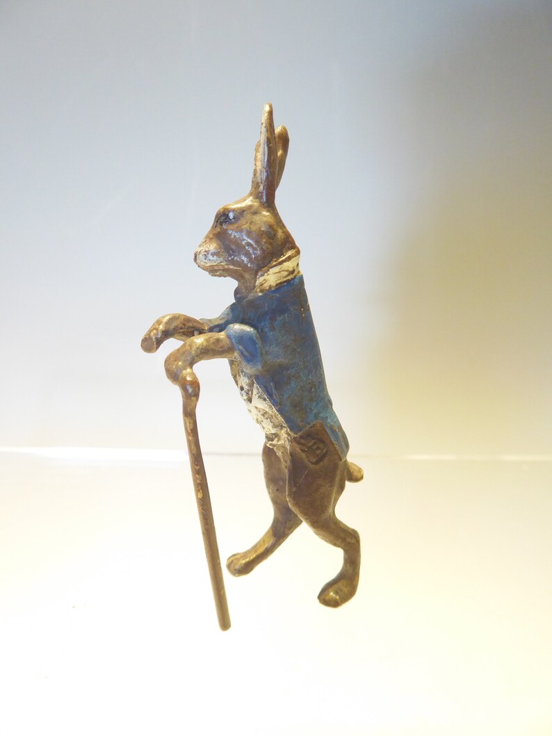 Cute Miniature Cold Painted Bronze Peter Rabbit - Etsy