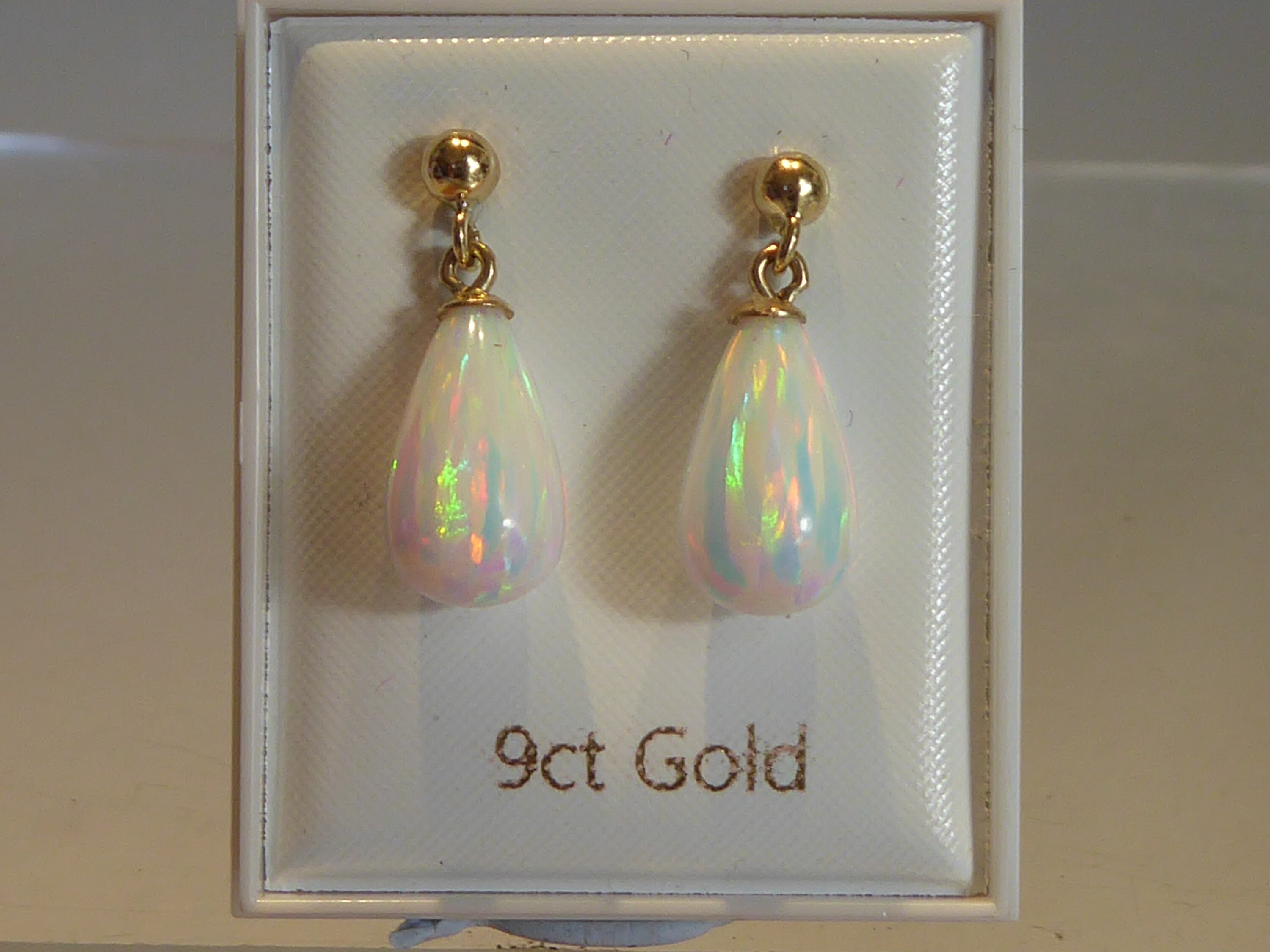 9ct gold teardrop earrings sale