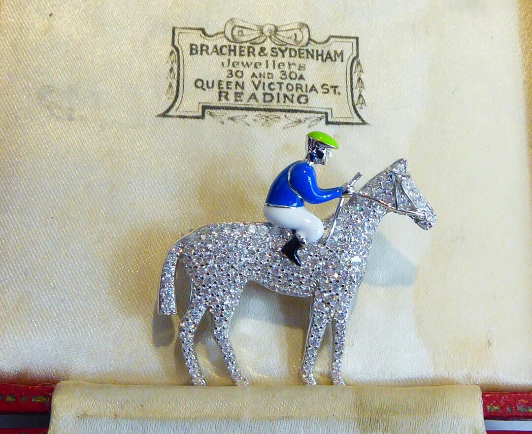 Broche Équestre Vintage – Argent Massif – Style Anglais – Élégance Et Tradition