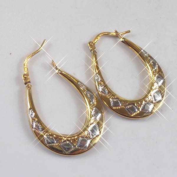 9CT GOLD HOOP EARRINGS