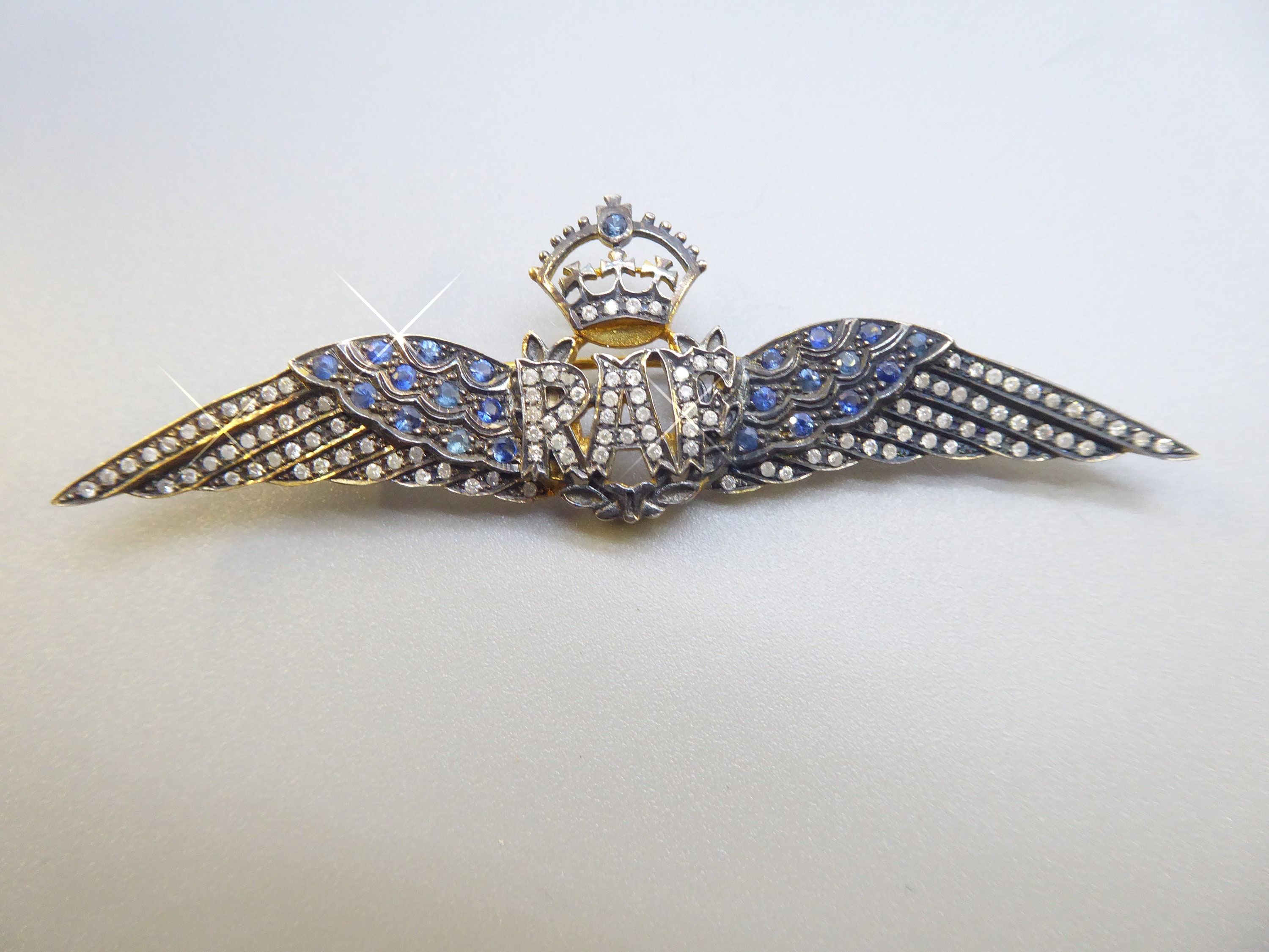 Diamond raf sweetheart brooch new arrivals