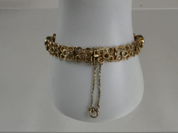 Fine Solid 9ct Gold Opal Bracelet - image 6