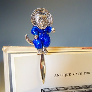 Fine Solid Silver & Enamel Beatrix Potter Tom Kitten Bookmark