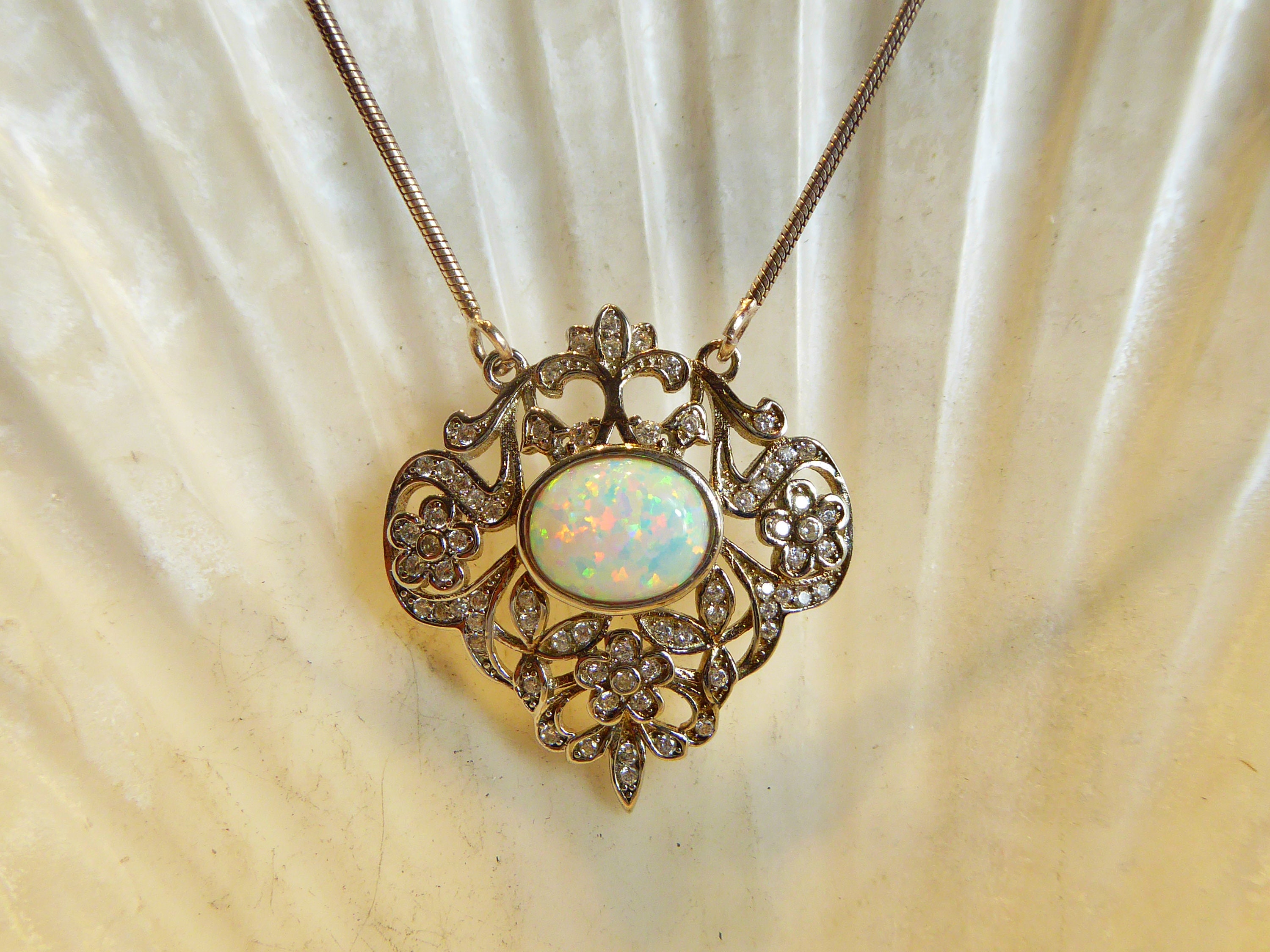 Vintage Opal Pendant | Era Design Vancouver Canada