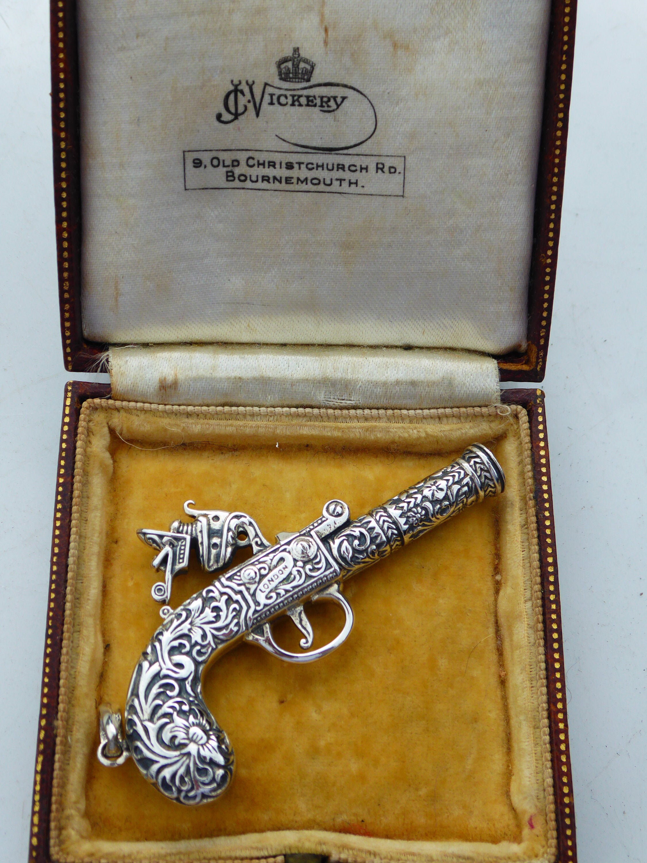 Novelty Silver Pistol Whistle - Etsy