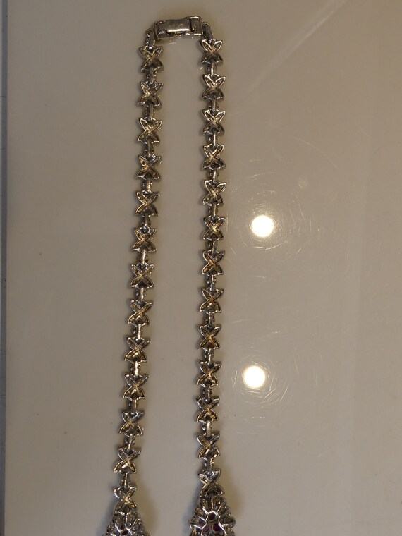 Fine Silver Real Ruby Set Neclace - image 7