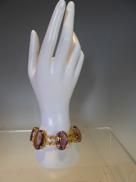 Impressive Fine Solid Silver & Gold Plated Large … - image 7