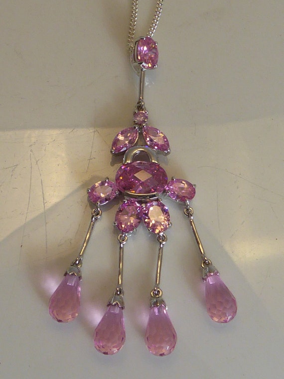 Crystal chandelier necklace sale