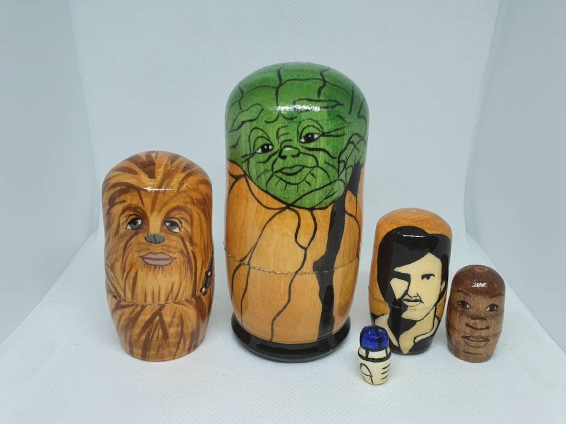 Yoda Star wars matryoshka nesting dolls 10.cm Etsy
